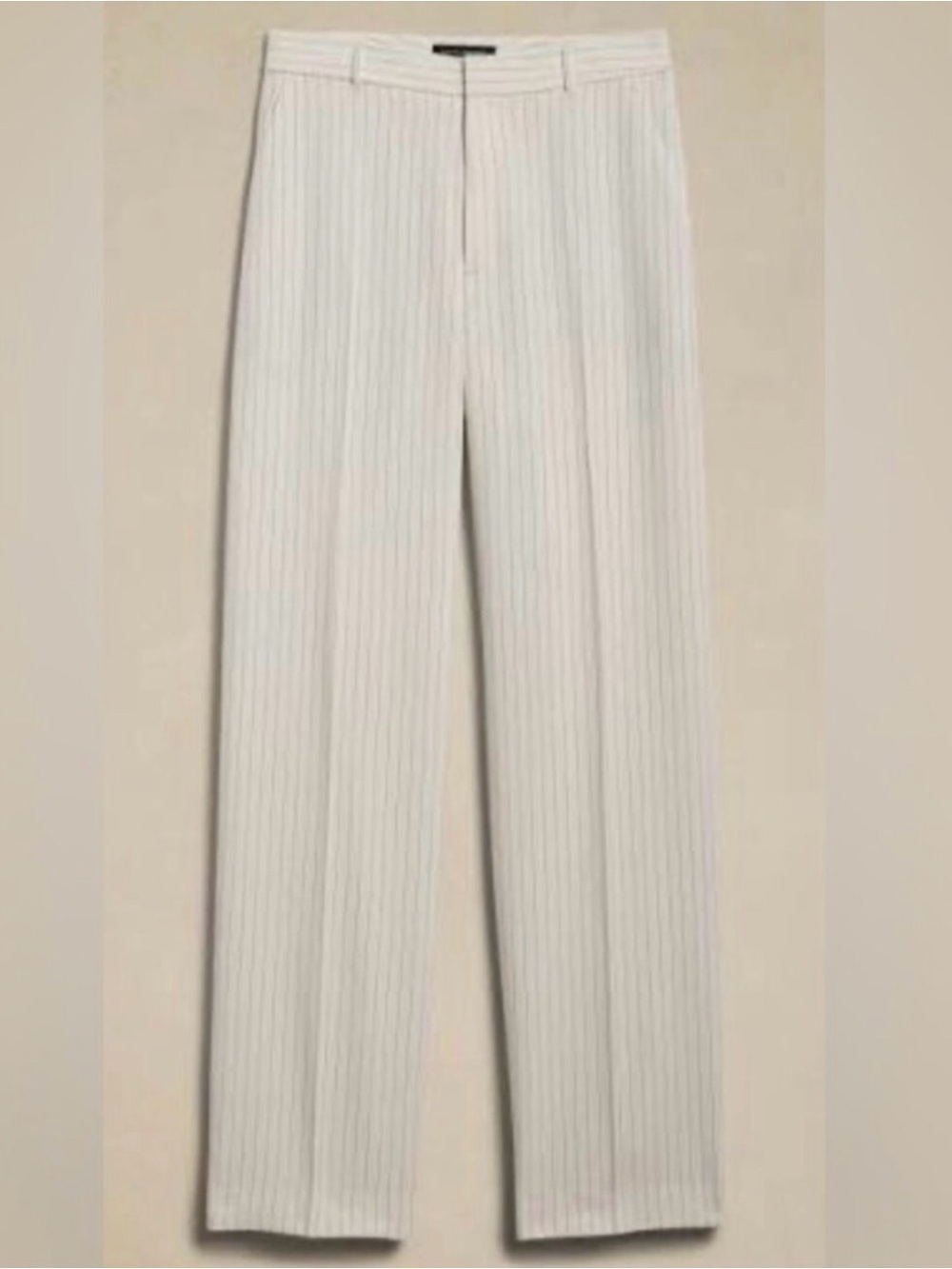 Banana Republic Ivory Pinstripe Trousers